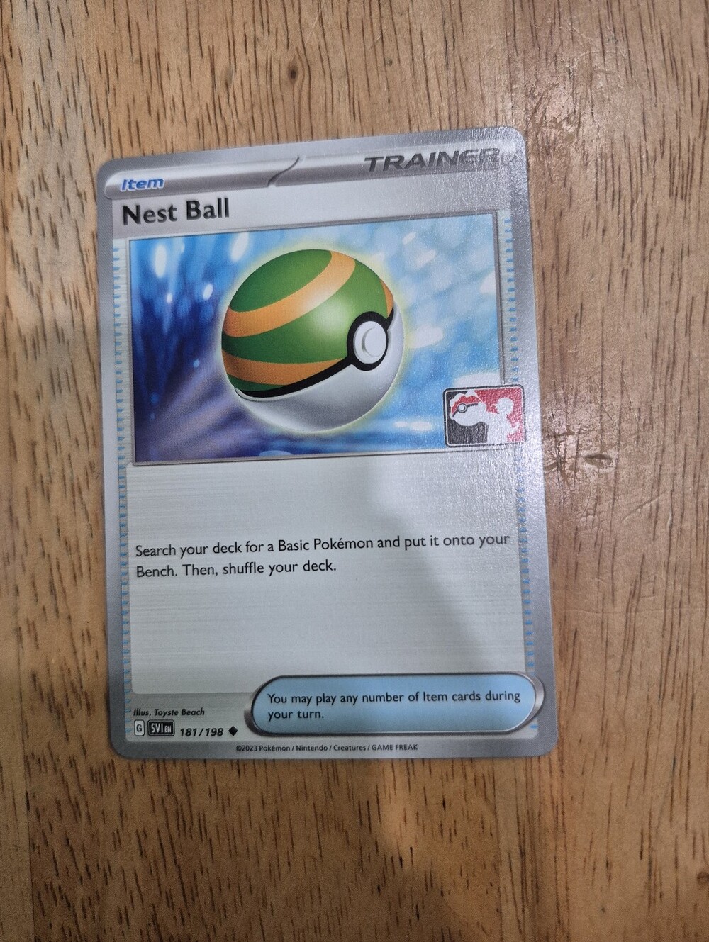 QTY 3 Pokémon Nest Ball Trainer Item Card